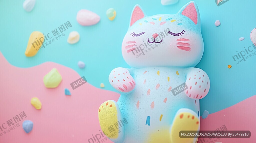 多彩招財(cái)貓