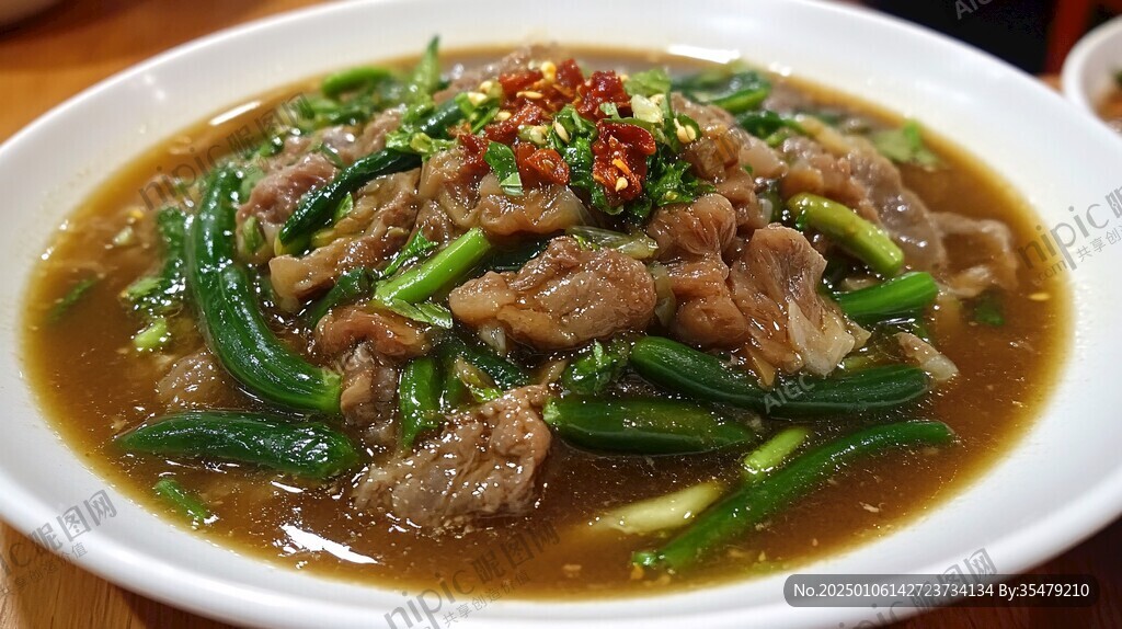 牛河肉沫菜心