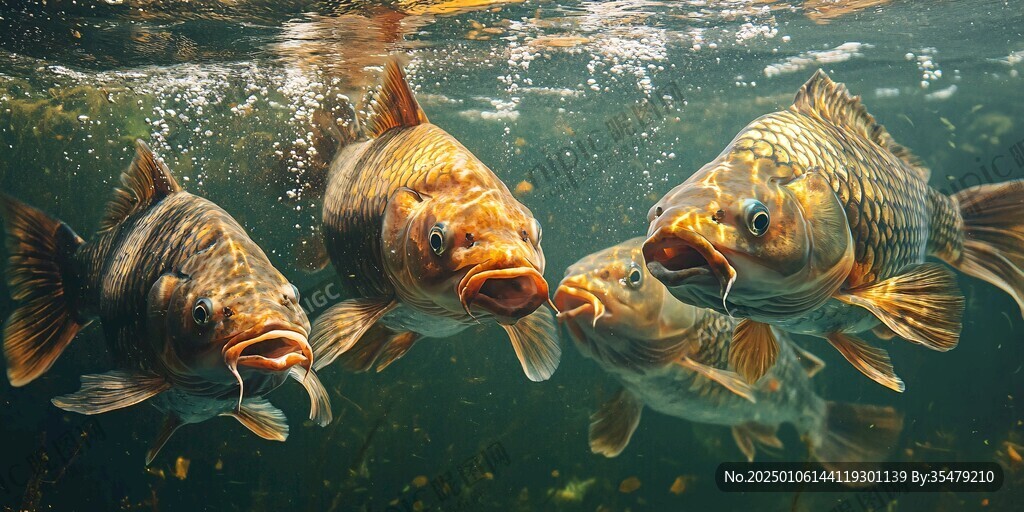 鯉魚水面呼吸
