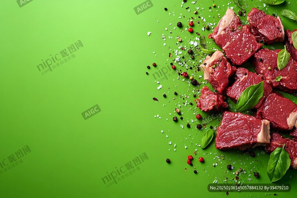 綠色牛肉