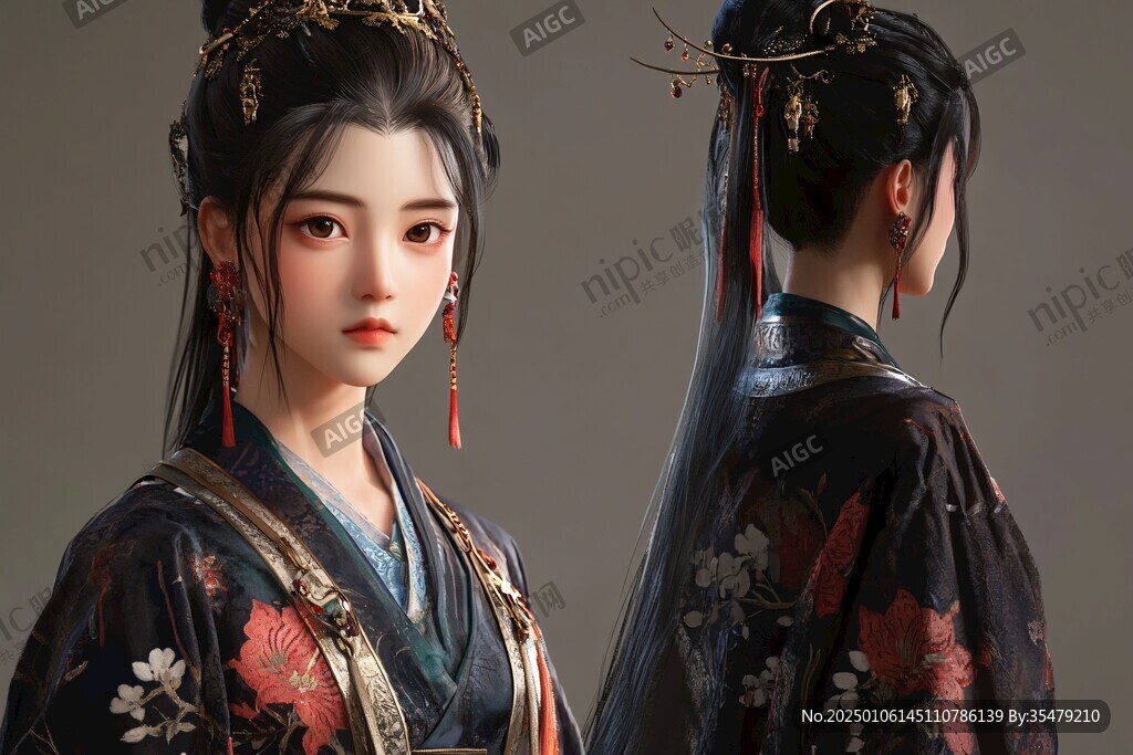 宮女模型