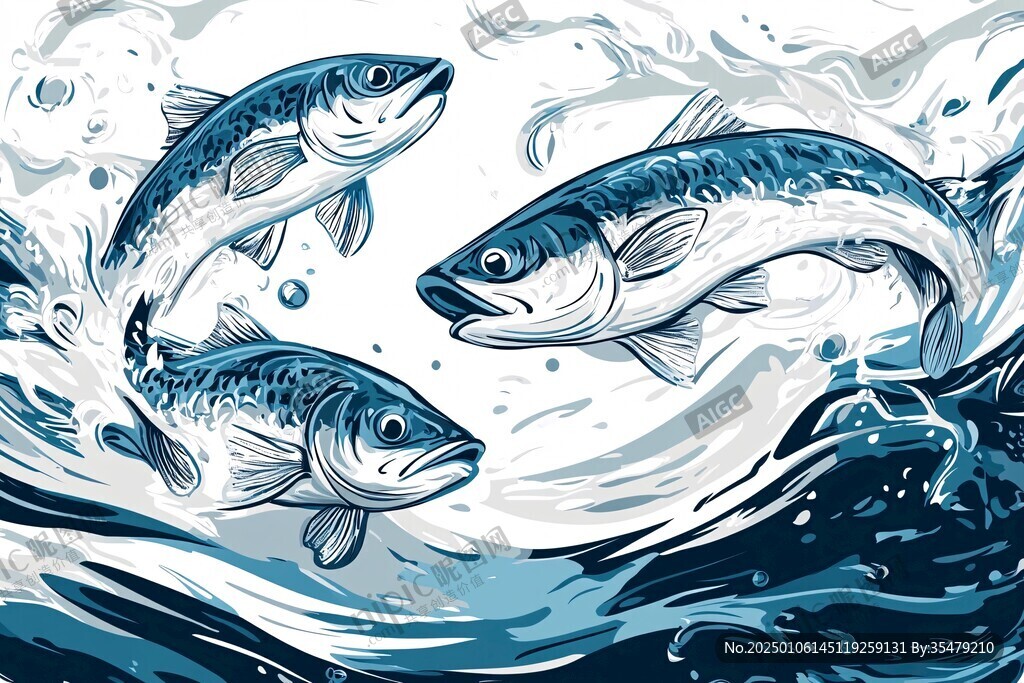 草魚插畫