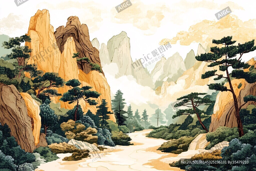 太姥山插畫