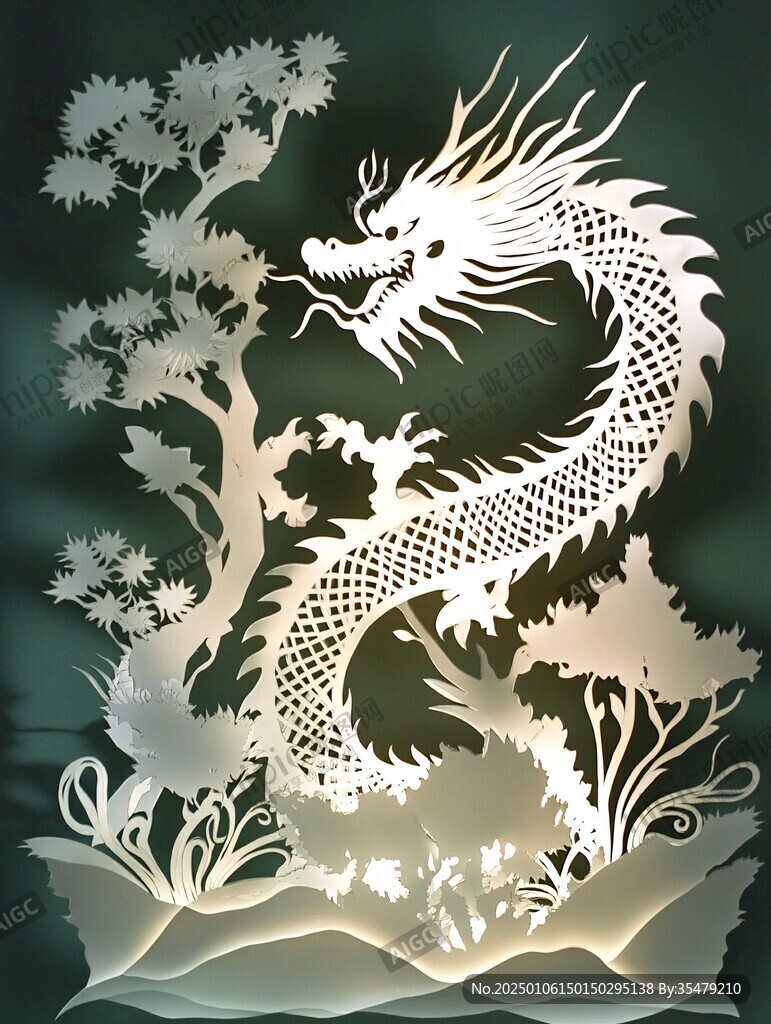 龍年高端大氣圖案