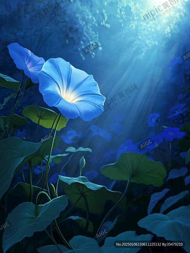 藍(lán)色牽牛花光影牽?；? />
                                    <label style=