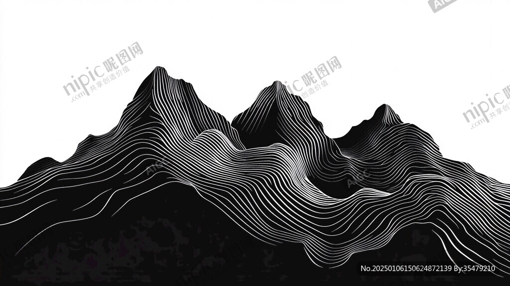 新中式線條山