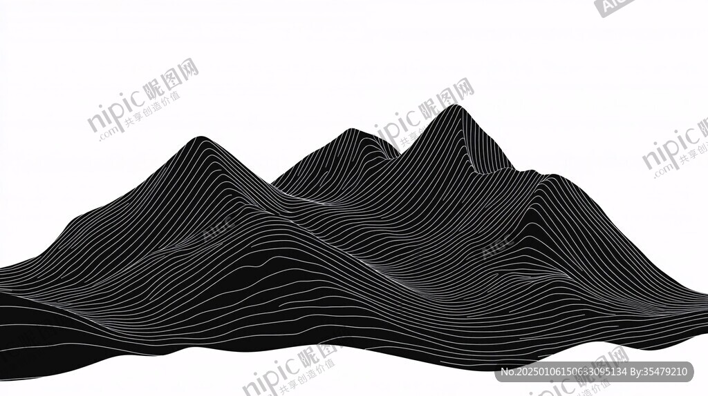 新中式線條山