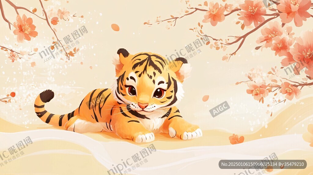 2022寅虎主題插畫