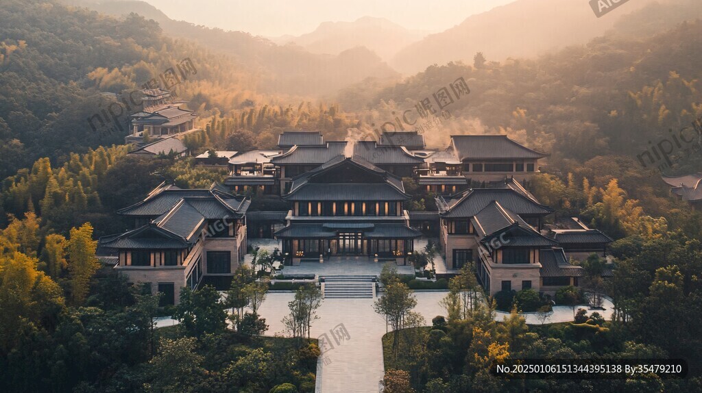 航拍仙海禪院