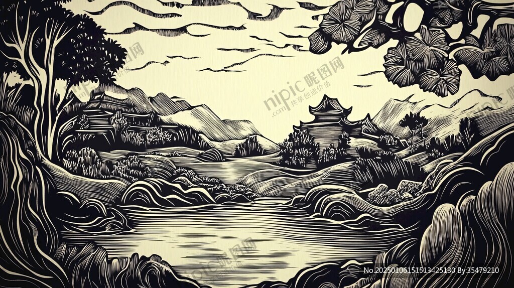 黃鶴樓插畫(huà)