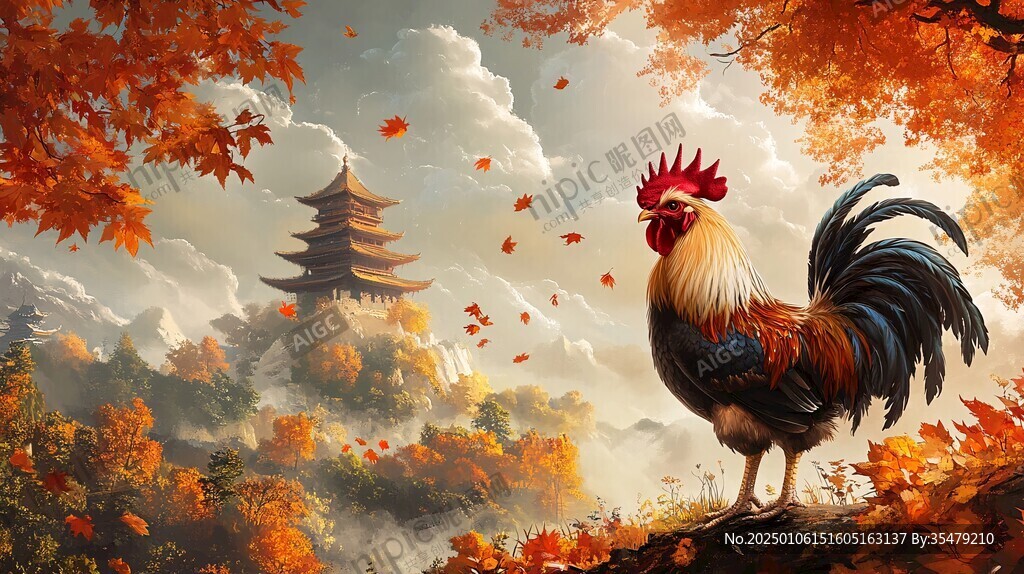 走地雞插畫
