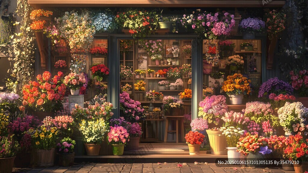 花店櫥窗高清大圖
