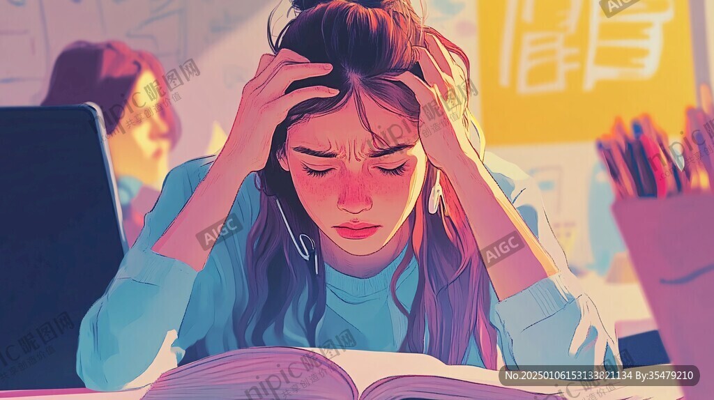 疲憊升學壓力