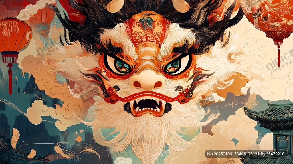 龍年文創(chuàng)插畫