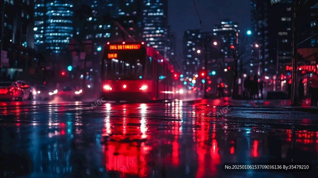 都市雨夜