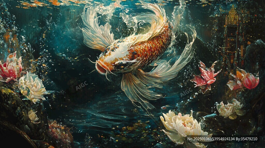 鯉魚3d畫