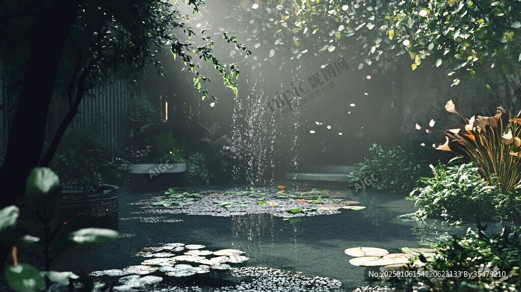 熱帶雨林庭院設計素材
