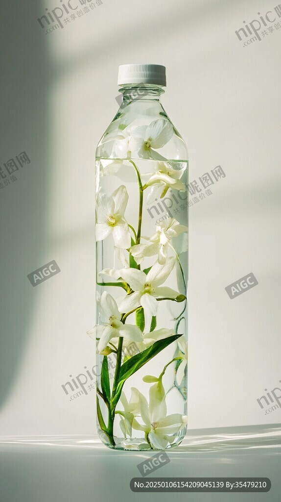一瓶百合花