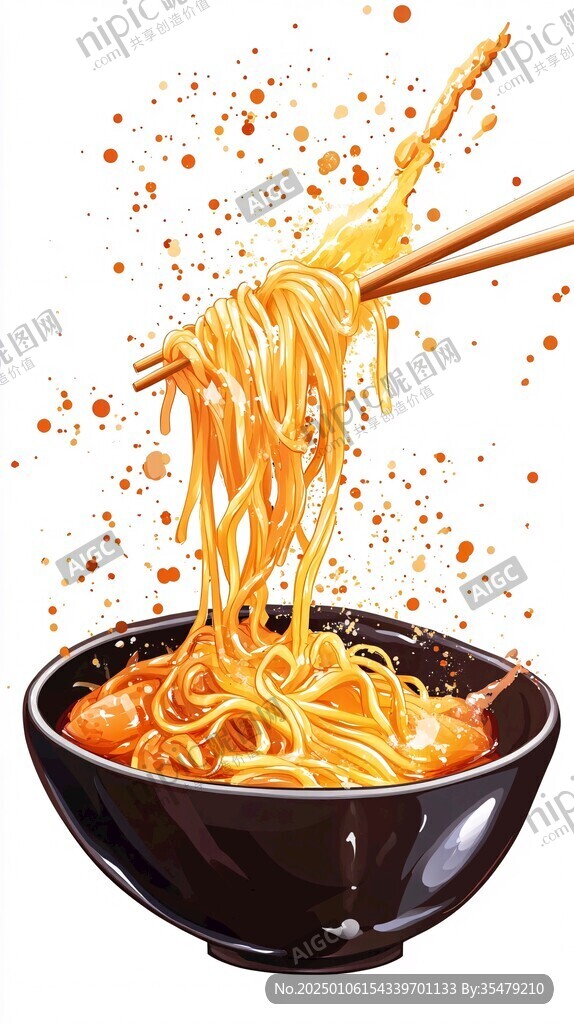 熱干面插畫