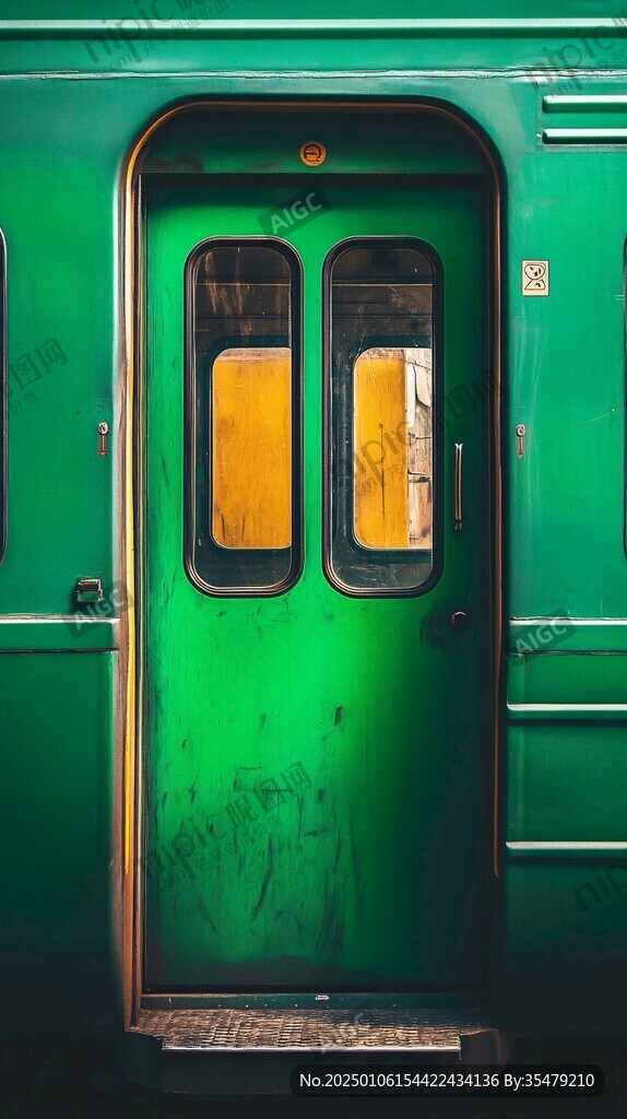 綠皮火車車門