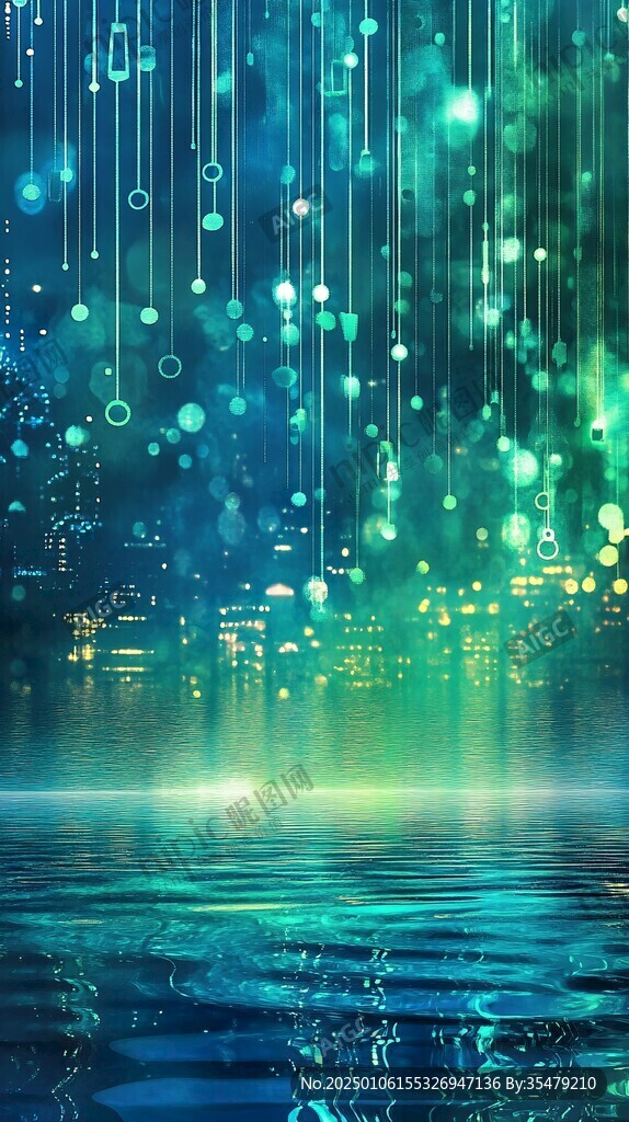 水紋背景水紋燈