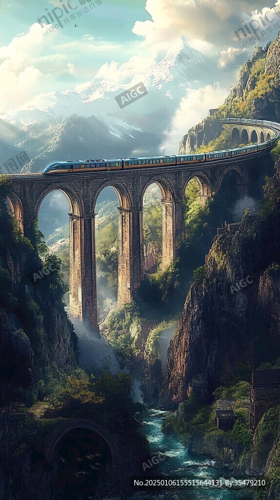 山谷高柱拱橋