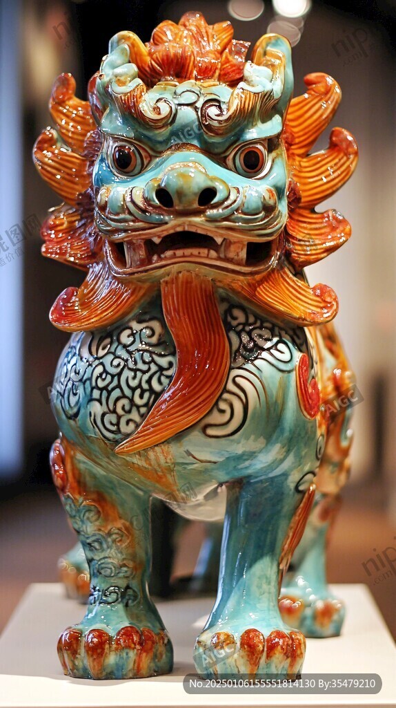 瓷塑瑞獸