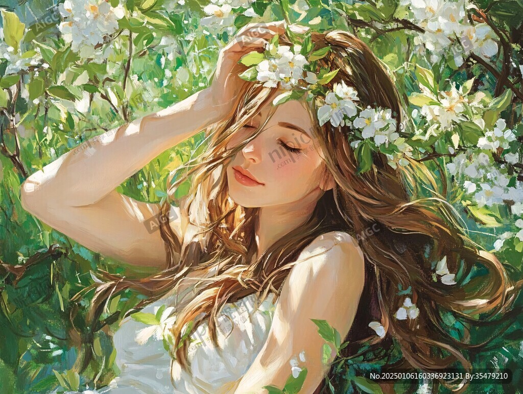 花季少女插畫