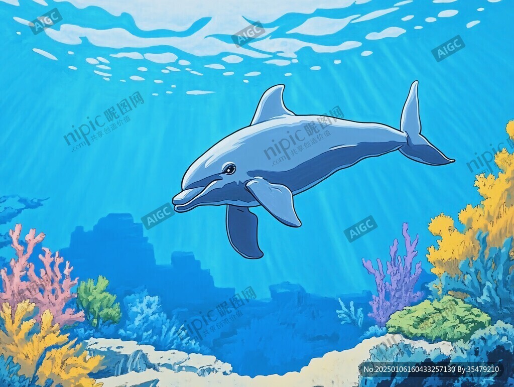 海底的海豚