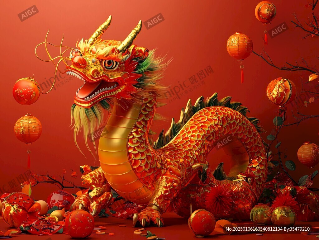 龍年新年氛圍裝