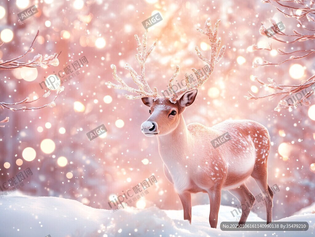 唯美夢幻鹿
