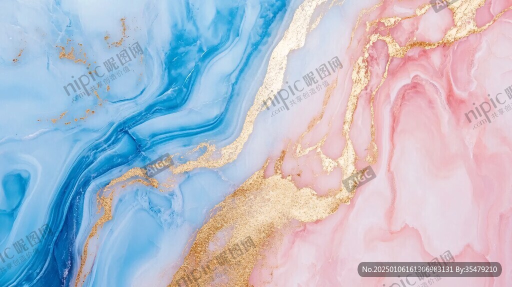 流體大理石金色素材