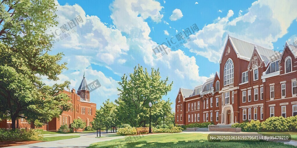 普林斯頓大學(xué)插畫背景