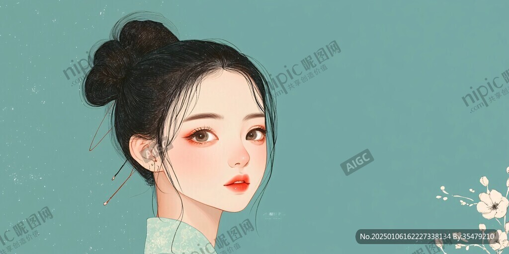 美女插畫壁紙