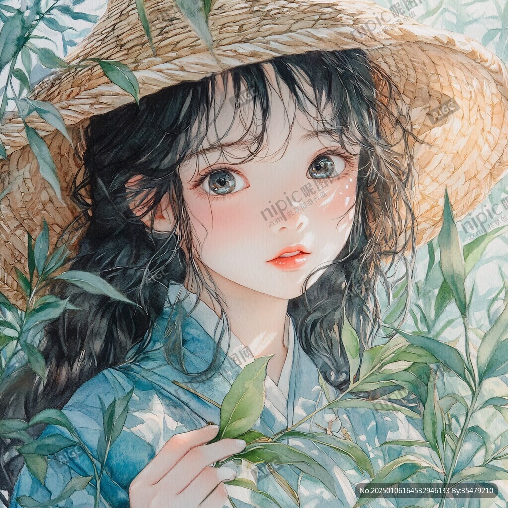 板繪少女插畫