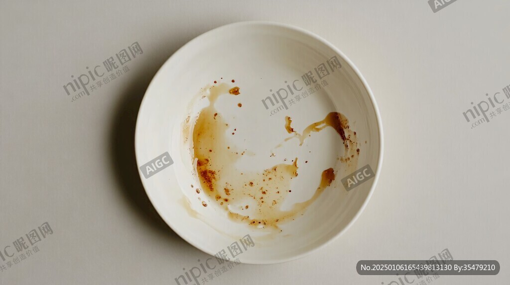 吃完的飯碗