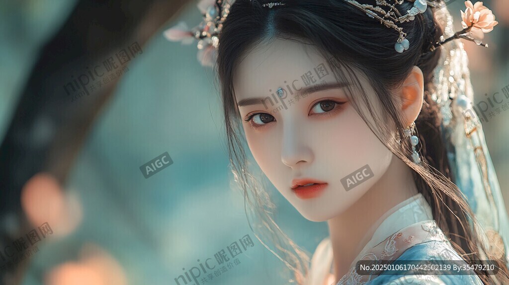 唯美漢服女孩