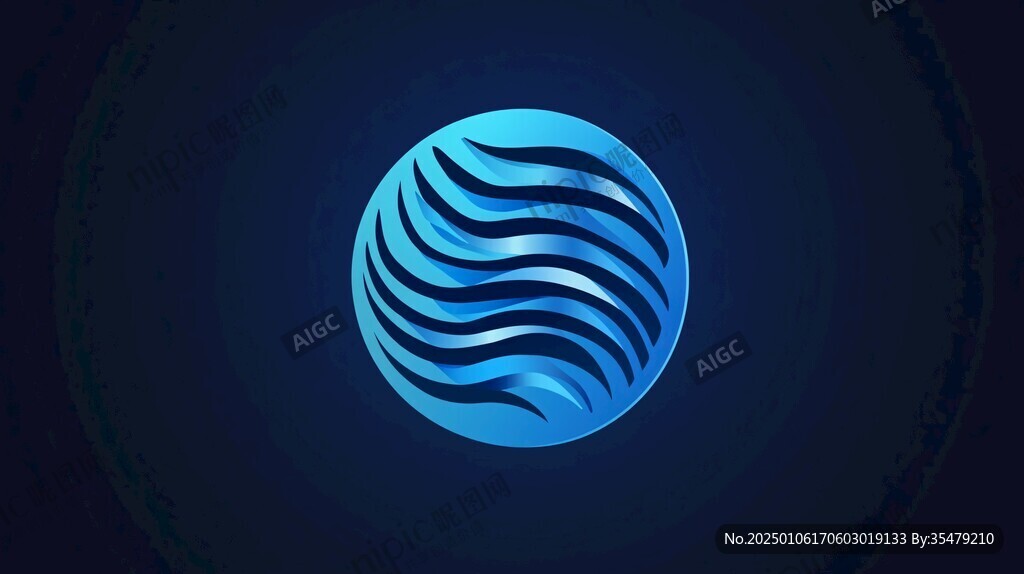 藍色球體logo