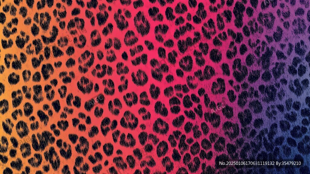 紫色豹紋布料動物皮紋