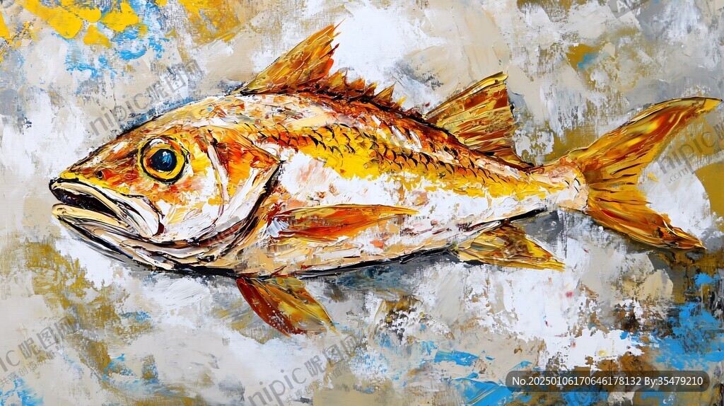 黃花魚插畫
