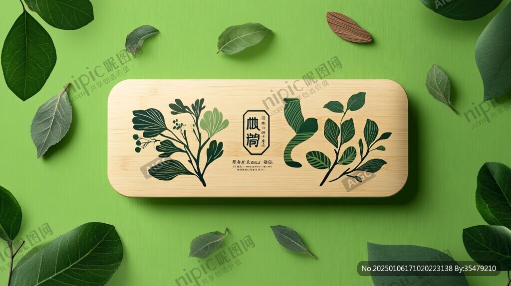 葉包裝插畫