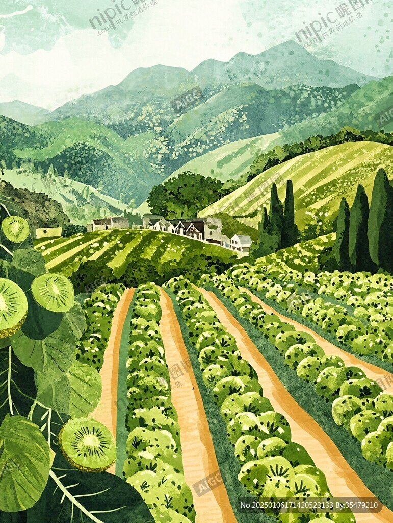插畫桑葚園