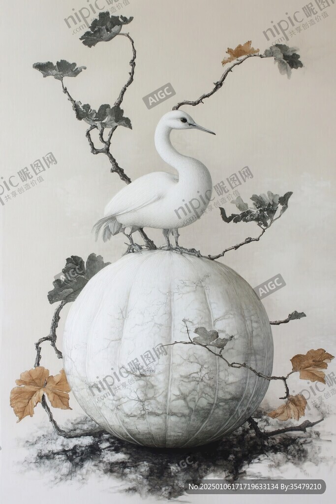 花鳥葫蘆瓜