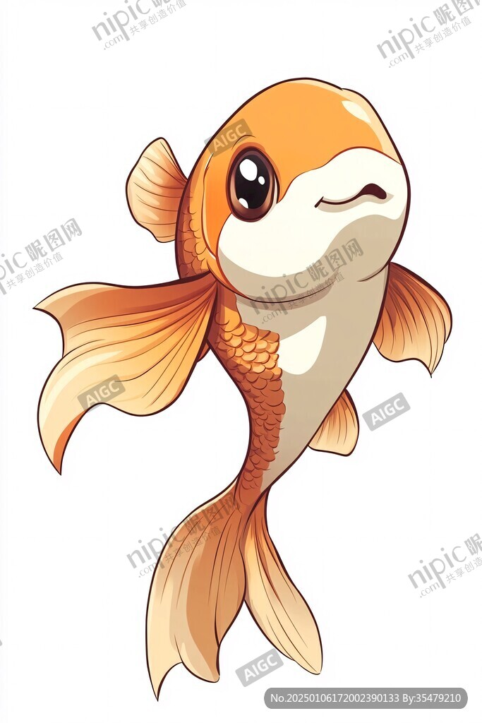 原創(chuàng)卡通小鯉魚(yú)