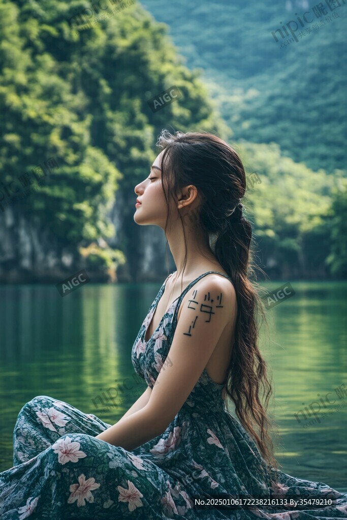 山水人像