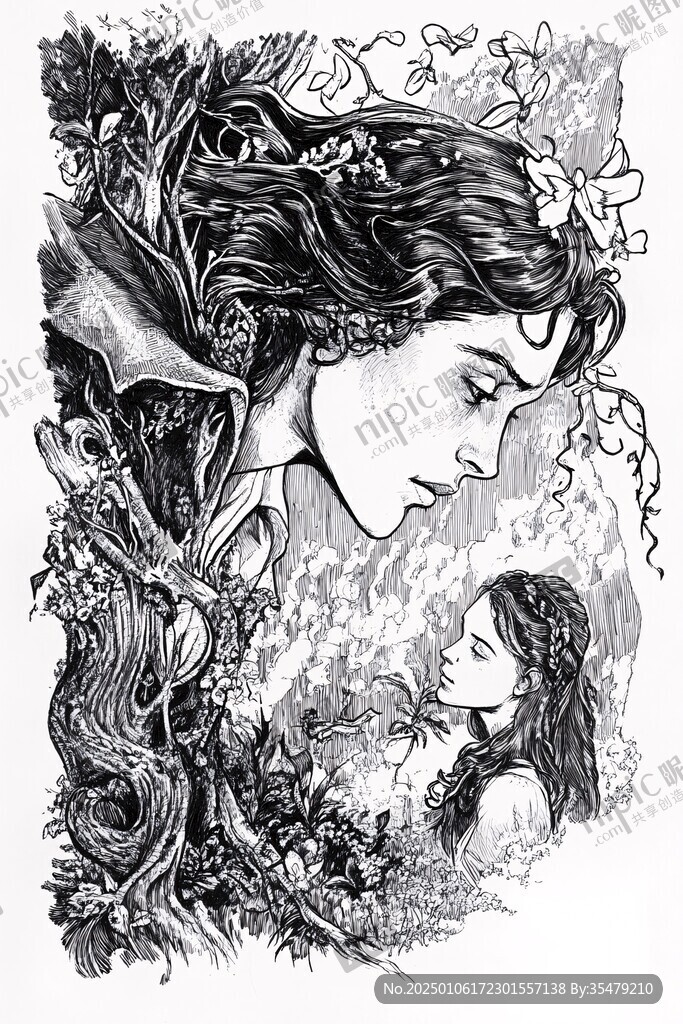 幻想小說插圖設(shè)計手繪