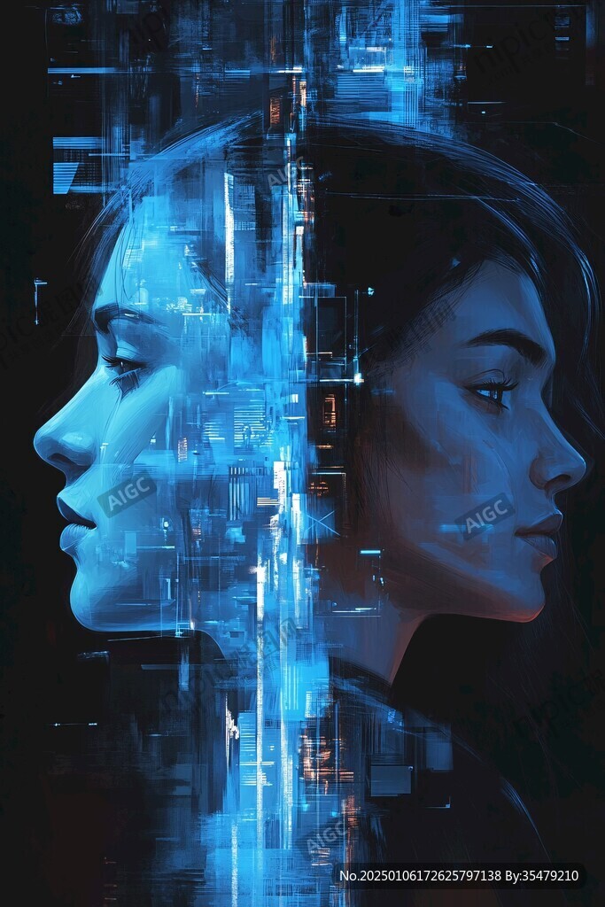 科技感插畫