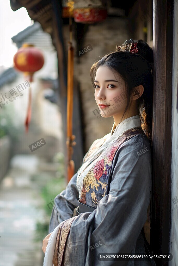漢族姑娘漢服美女