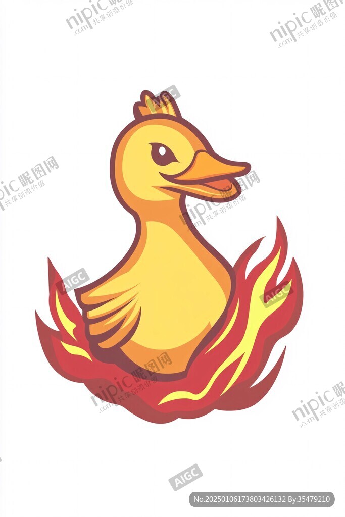卡通麻辣鴨logo