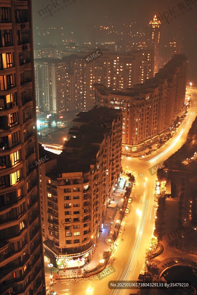 樓下夜景